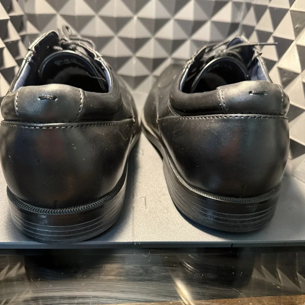 Men's Dockers Comfort Zone Black Leather Dress Shoes Size 12M